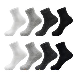 7A Antibacterial Deodorant Socks - Breathable Wormwood Essential Oil Cotton Crew Socks for Men & Women