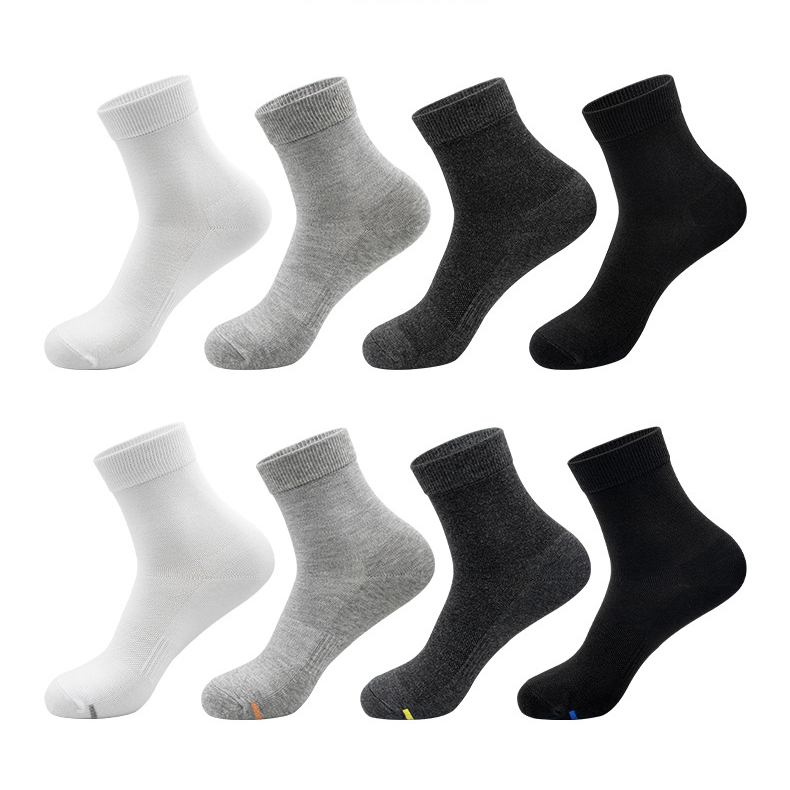 7A Antibacterial Deodorant Socks - Breathable Wormwood Essential Oil Cotton Crew Socks for Men & Women