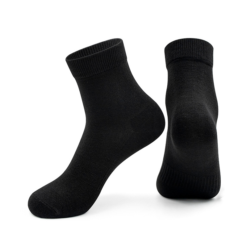 Breathable Antibacterial Socks for Men & Women – 7A Deodorant Combed Cotton Crew Socks with Wormwood Essential Oil
