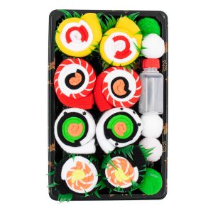 Creative Mid-Calf Sushi Socks Food-Inspired Funny Socks Gift Set for Couples, Valentine’s Day Surprise Box