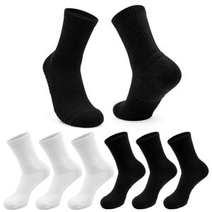 Men’s Combed Cotton Basketball Socks – Thick Towel Bottom, Breathable, Anti-Friction Long Sports Socks