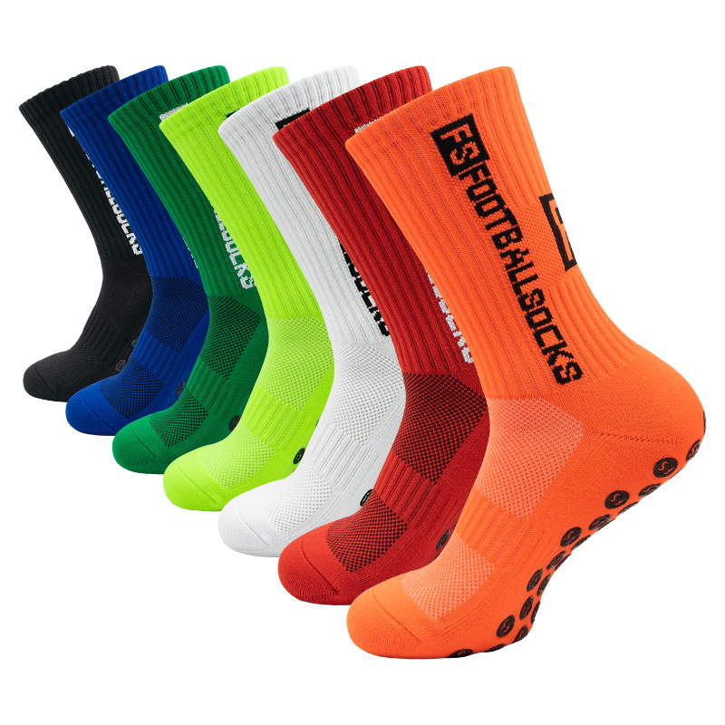 Men's Mid-Calf Soccer Socks – Thick Terry Cushion, Anti-Slip, Performance Sports Socks - SODVO