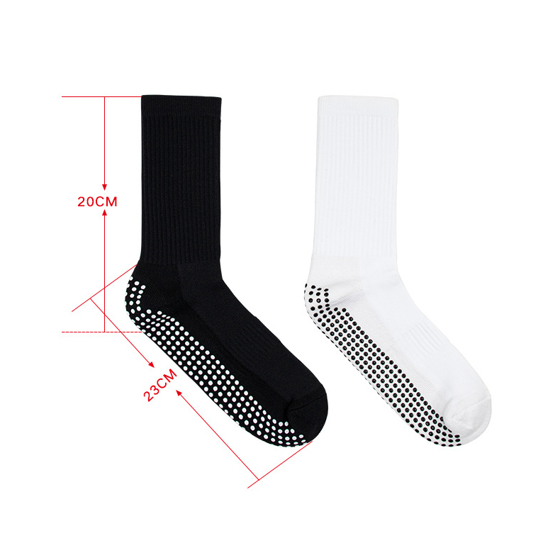 Men’s Non-Slip Grip Football Socks, Breathable Moisture-Wicking Terry Cushion Sports Socks, Shock-Absorbing & Durable Design