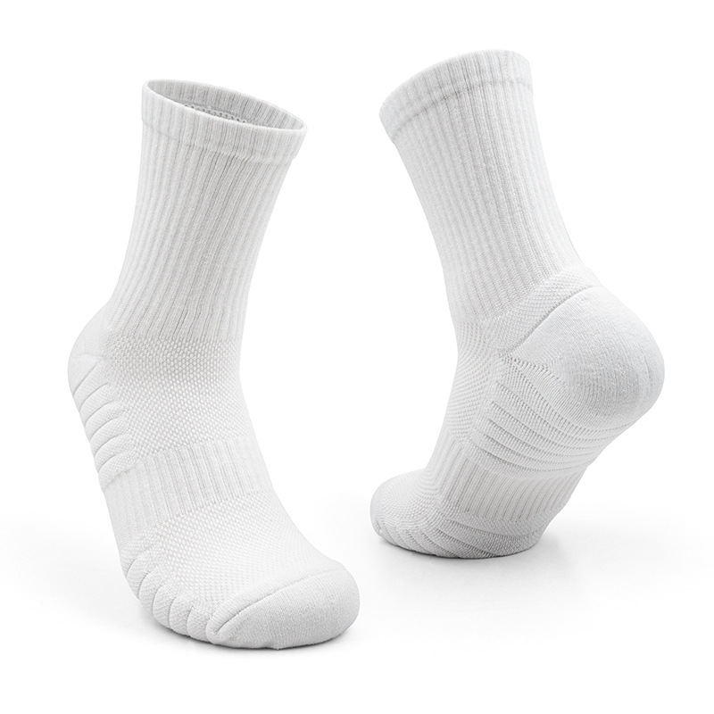 Men’s Thick Combed Cotton Basketball Socks – Sweat-Absorbing, Anti-Blister, and Breathable Long Sports Socks
