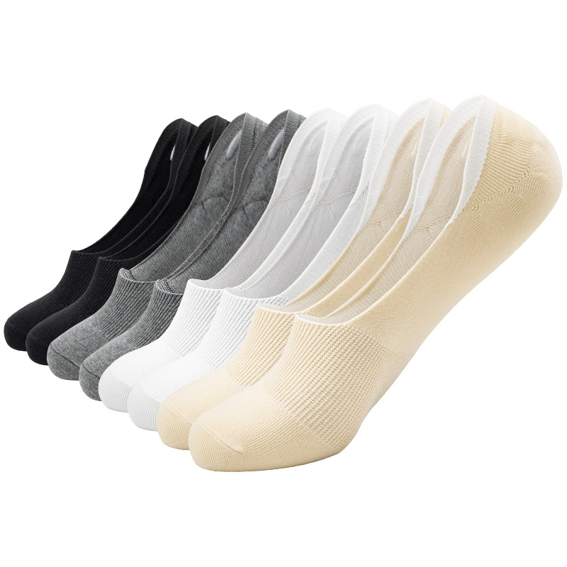 No-Show Cotton Socks – Summer Low-Cut Non-Slip Invisible Liner Socks, Breathable & Elastic Casual Socks for Men & Women