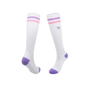 Professional Knee High Tennis Socks – Cushioned Terry Sole, Sweat-Wicking & Anti-Slip Cotton Sports Socks