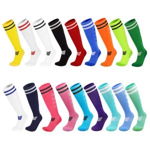 Professional Long Soccer Socks – Thick Terry Cushion Over-the-Knee Football Socks, Anti-Slip & Moisture-Wicking Sports Socks for Adults & Kids