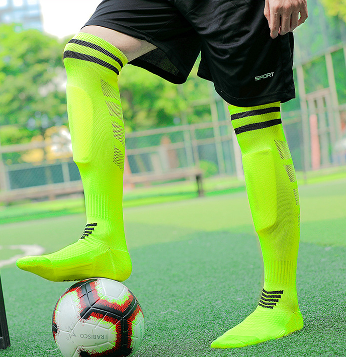 SODVO Long Football Socks – Thick Cushion Over-Knee Anti-Slip Training Socks for Adults & Children