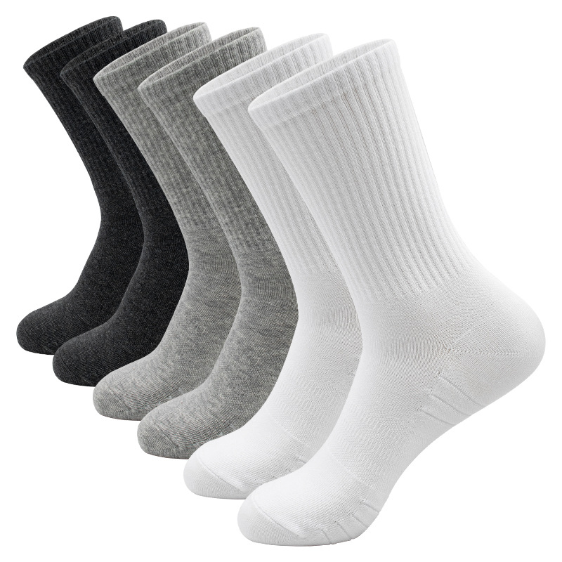 SODVO Men’s Business Crew Socks - High-Stretch Combed Cotton Dress Socks, Breathable, Sweat-Absorbing & Durable Design