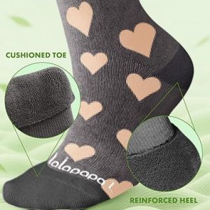 Bamboo Viscose Compression Socks for Women Men 2 Pairs 15-20mmHg Knee High Compression Socks2