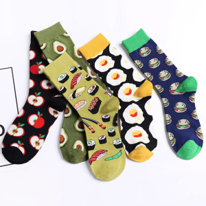 Casual Cotton Crew Socks for Women