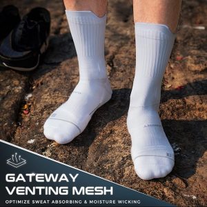Compression Running Socks 3 Pairs, Cushion Crew Socks2
