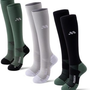 Compression Socks for Women and Men, Knee High 15-20mmHg Graduated Support1