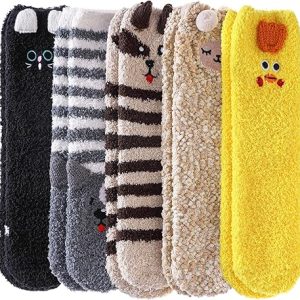 Fuzzy Socks for Women Soft Cozy Fluffy Winter Warm Slipper Socks1