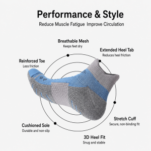 Men’s Cushioned Marathon Running Socks （2）