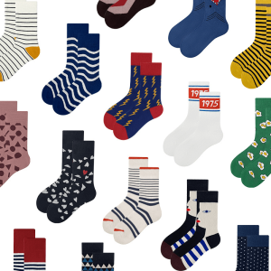 Unisex Shark Graphic Cotton Crew Socks