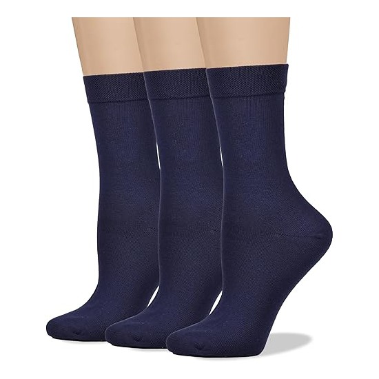 Women's Soft Combed Cotton Dress Socks3