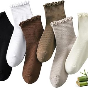 Women’s Viscose from Bamboo Ruffle Ankle Socks1