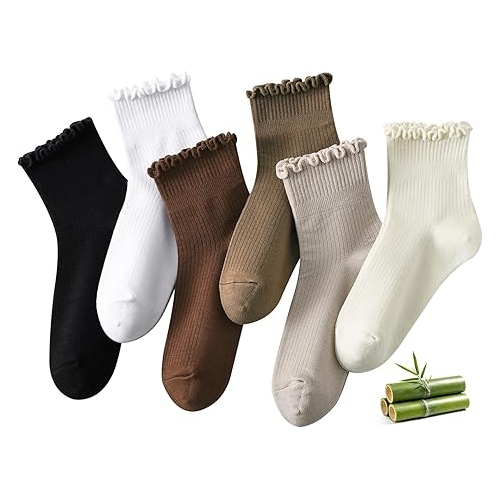 Women’s Viscose from Bamboo Ruffle Ankle Socks1