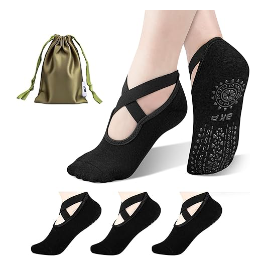 Yoga Socks for Women, Pilates Socks Non Slip Grip Socks1
