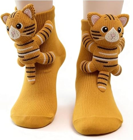 Animal Cotton Grip Socks Family Pack1