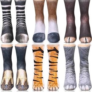 Animal Paws 3D Print Socks for Adults and Kids1