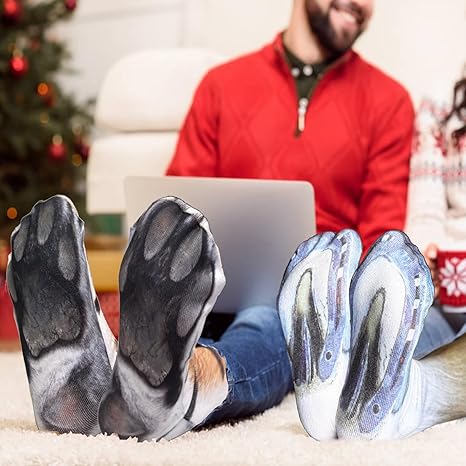 Animal Paws 3D Print Socks for Adults and Kids2