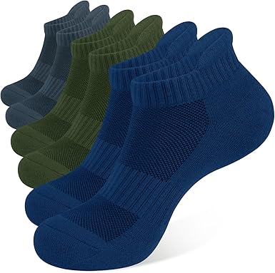 Ankle Athletic Running Socks for Men Women - Comfortable Cotton Cushioned and Anti-Blister1