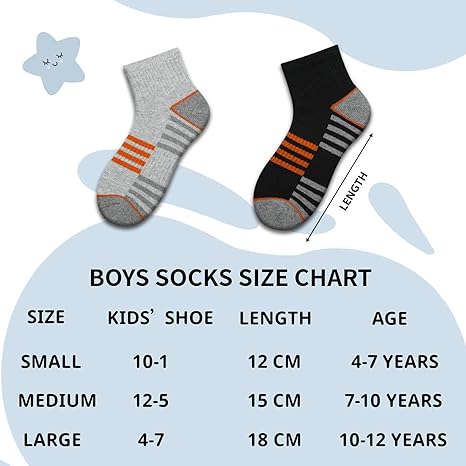 Boys Athletic Quarter Socks2