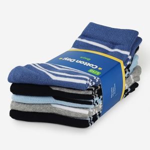 Boys Striped Crew Dress Socks2 Boys Striped Crew Dress Socks2