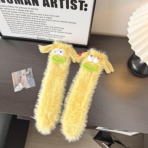Crazy Funny Fuzzy Slipper Socks1