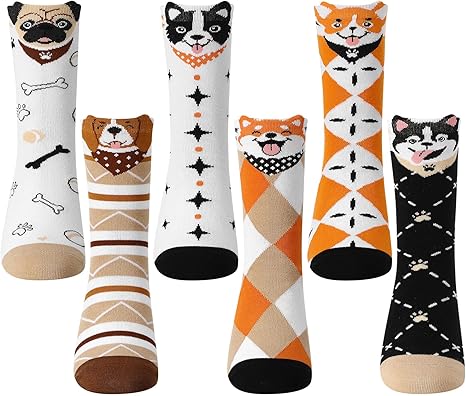 Cute Animal Crew Socks for Women1