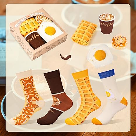 Funny Breakfast Socks Gift Box3