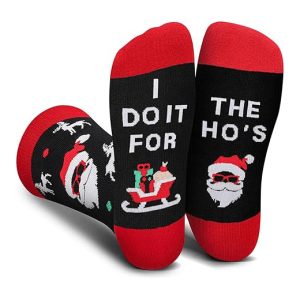 Funny Christmas Novelty Crew Socks1