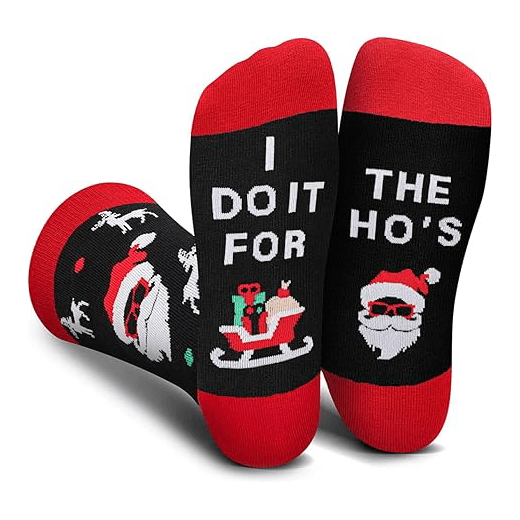 Funny Christmas Novelty Crew Socks1