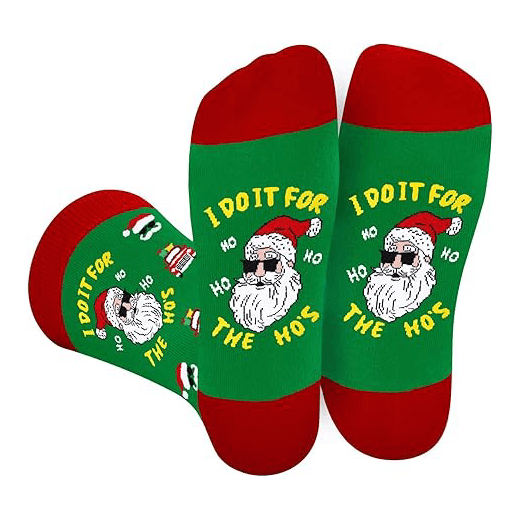 Funny Christmas Novelty Crew Socks4