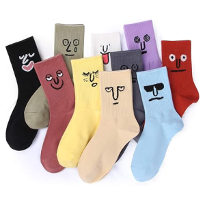 Funny Emotion Crew Socks1