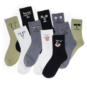 Funny Emotion Crew Socks2