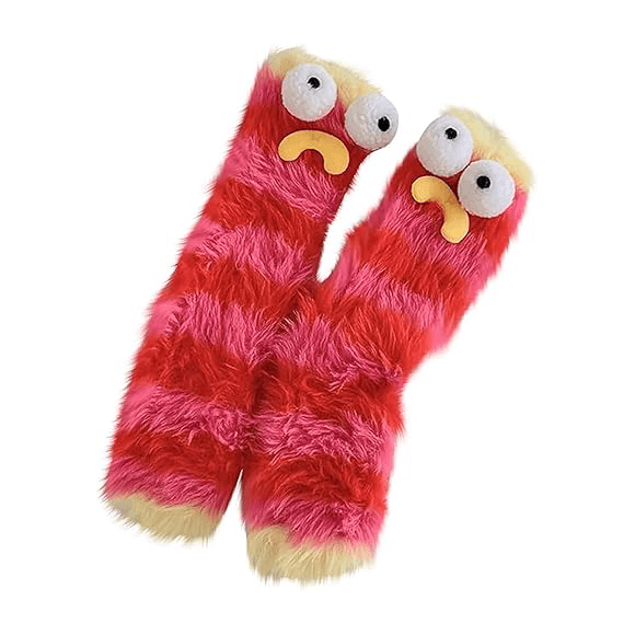 Funny Fuzzy Animal Slipper Socks1