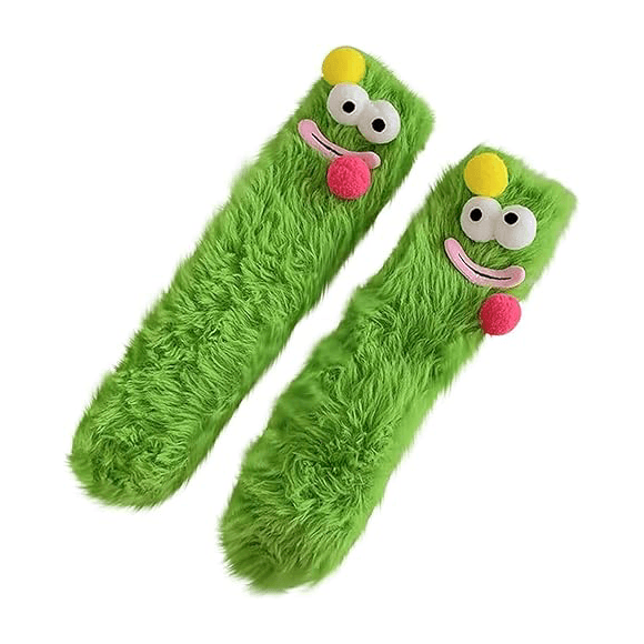 Funny Fuzzy Animal Slipper Socks3