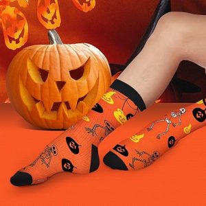 Funny Halloween Crew Socks for Men and Women1