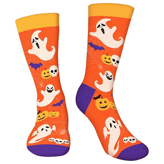 Funny Halloween Crew Socks for Men and Women3