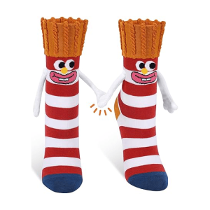 Funny Magnetic French Fries Socks1