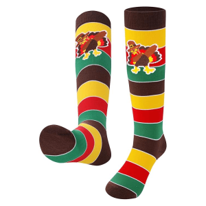Funny Thanksgiving Turkey Crew Socks1