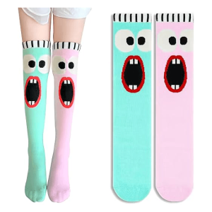 Girls Knee High Cartoon Socks1