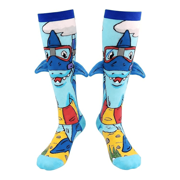 Kids’ 3D Animal Knee High Crazy Socks1