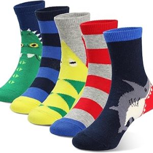 Kids Boys Pattern Crew Socks1
