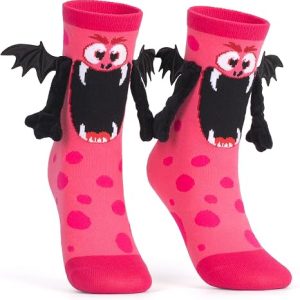 Kids Funny Monster Magnetic Crew Socks1
