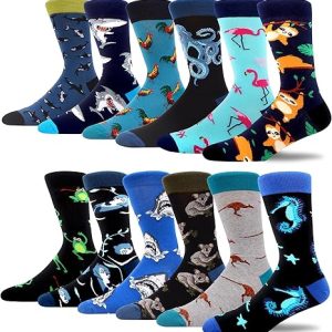 Men’s Colorful Novelty Crew Socks2