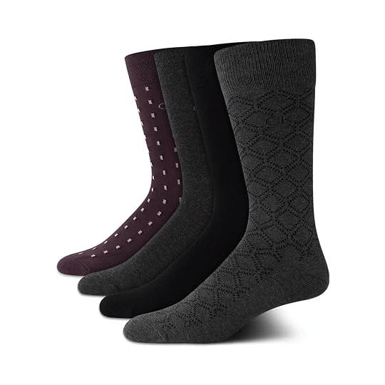 Men’s Cushioned Crew Dress Socks 4-Pack - Image 3